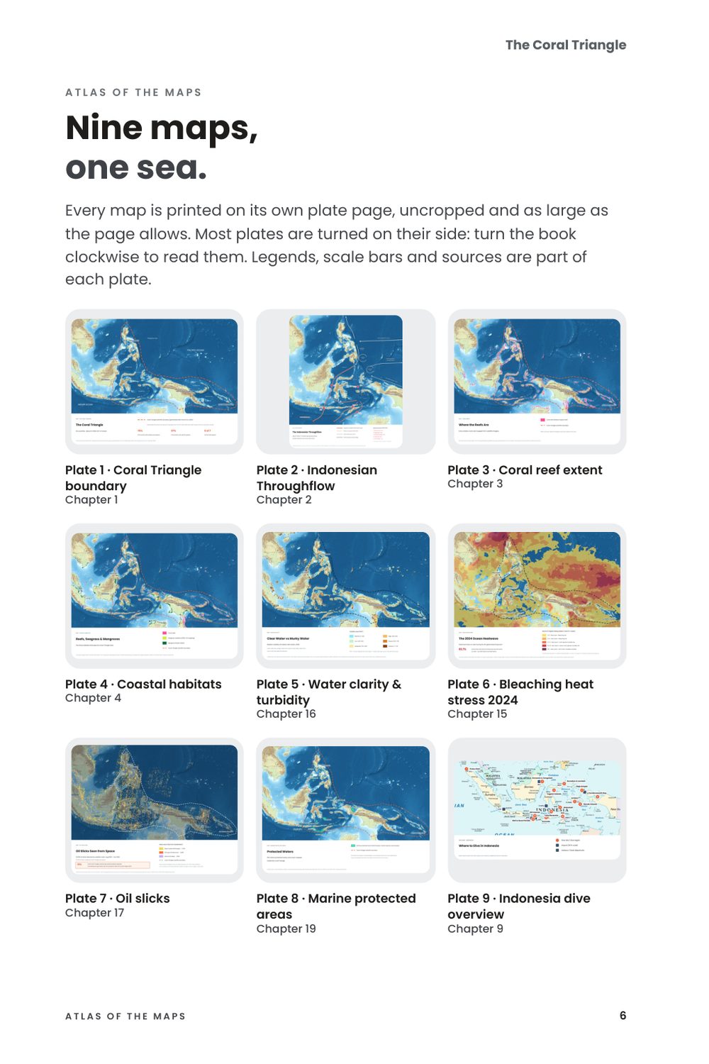 The Coral Triangle, inside page: Atlas of the maps